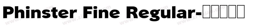 Phinster Fine Regular字体转换